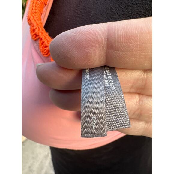 EUC Aerie 2-Piece Halter Hi-Rise Swimsuit - Size Small Tropical - Floral - Pink - Picture 6 of 11